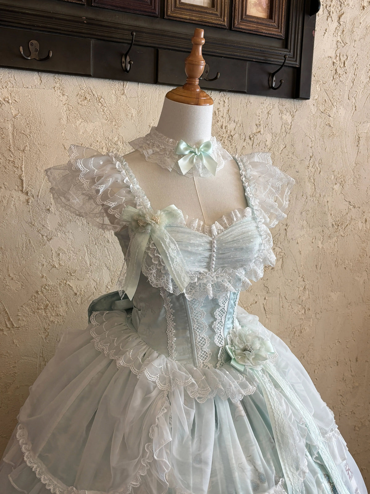 Lily Narrative - Classic Lolita JSK Dress Set, Lily Floral Print 46095:874878