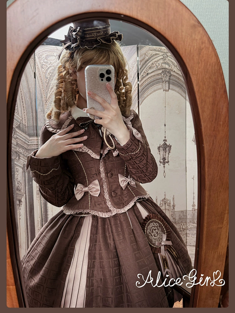 Alice Girl - Bear Chocolate Slab - Jacquard Classic Lolita Accessories 44311:804029