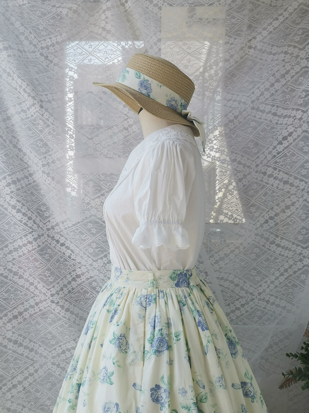 Miss Point - Customized Vintage Sweet Elegant Rose Skirt