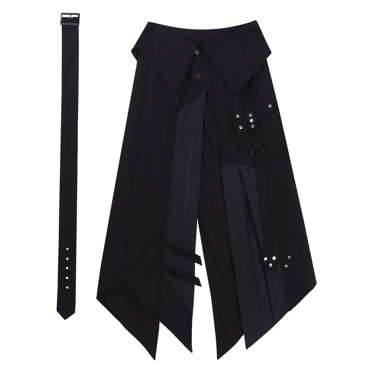 Your Princess - Nightblade - Ouji Lolita Suit Gothic Lolita Apron Pants Set Apron + Belt Only S