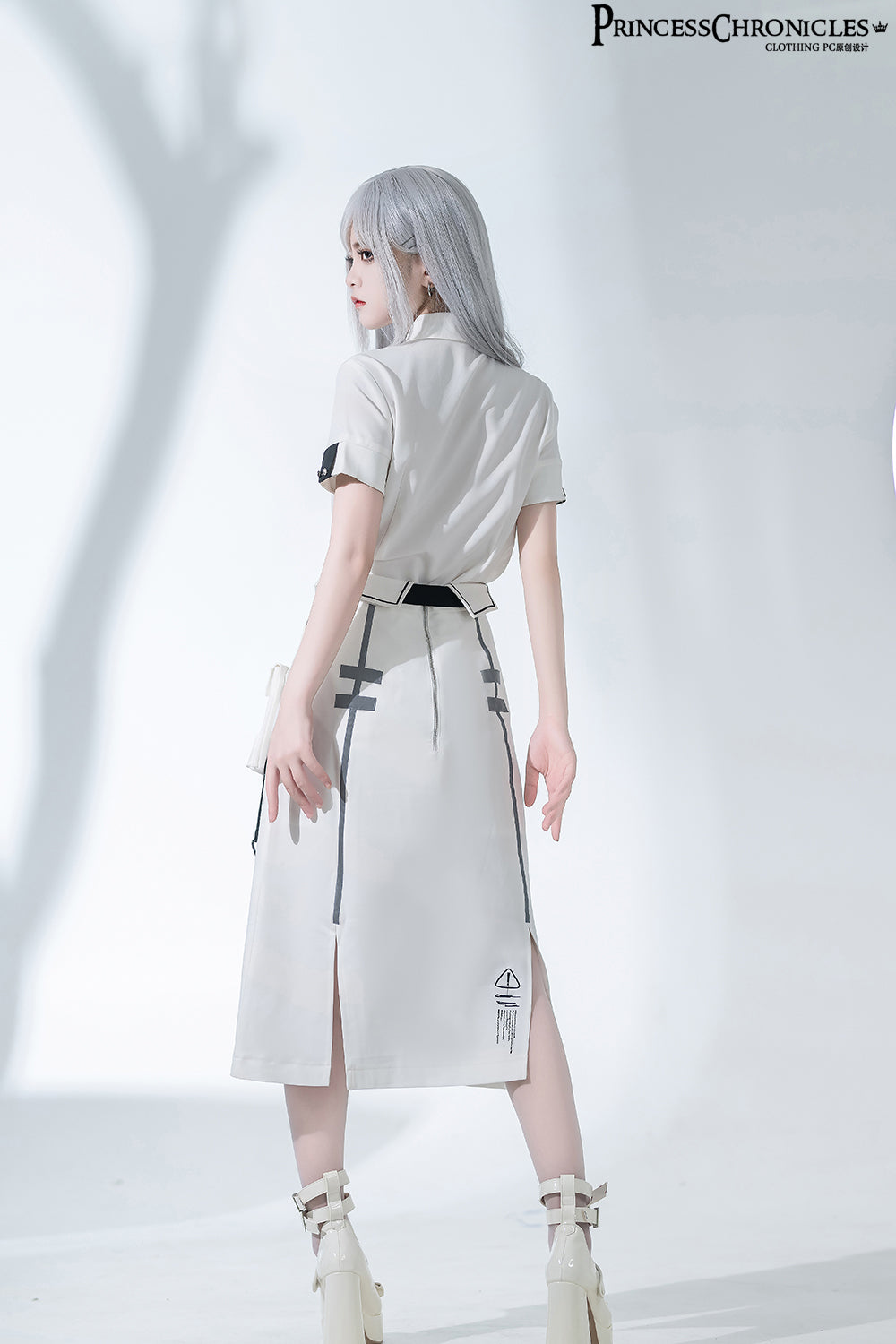 Princess Chronicles - Dry sea and Ashlar - Ouji Lolita White Cloak Set