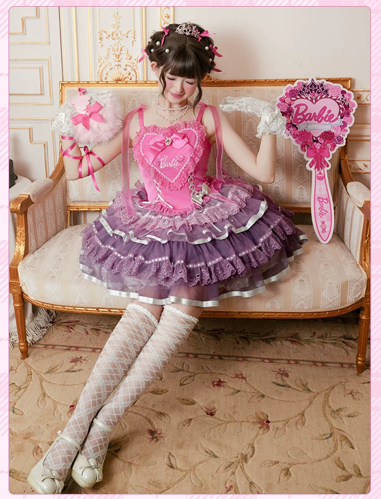 Princess Academy - IP Collab Sweet Lolita JSK Dress, Heart Embroidery 45883:866261