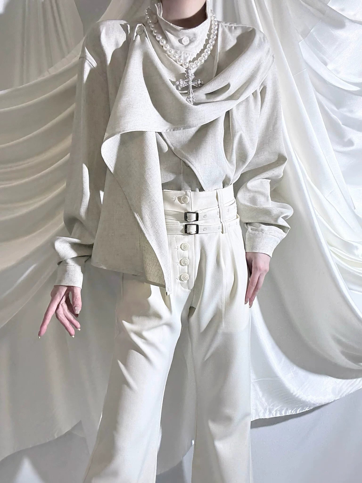 Winter Ouji Fshion Shirt & Pants, Cowl Neck Style (L M S XL XS) 44617:814470