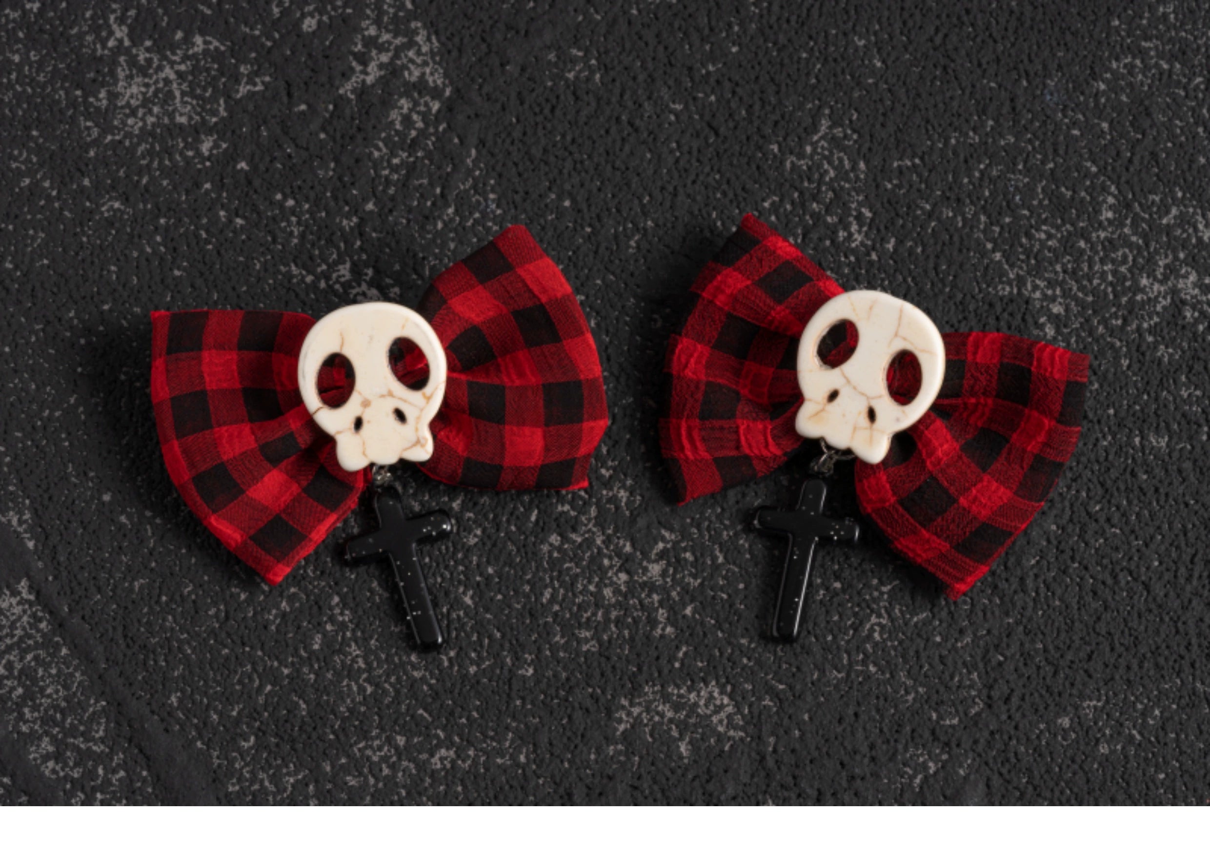 Strange Sugar~Gothic Hair Accessories Set Skulls Sharks Lolita Clips Headbands 36666:533242