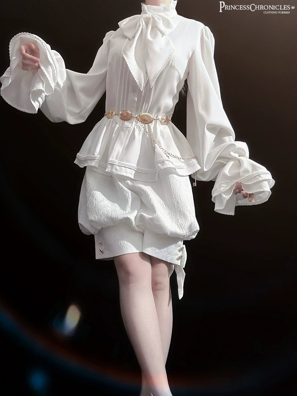 Princess Chronicles - Rabbit Hunting White Moonlight - Retro Ouji Lolita White Vest