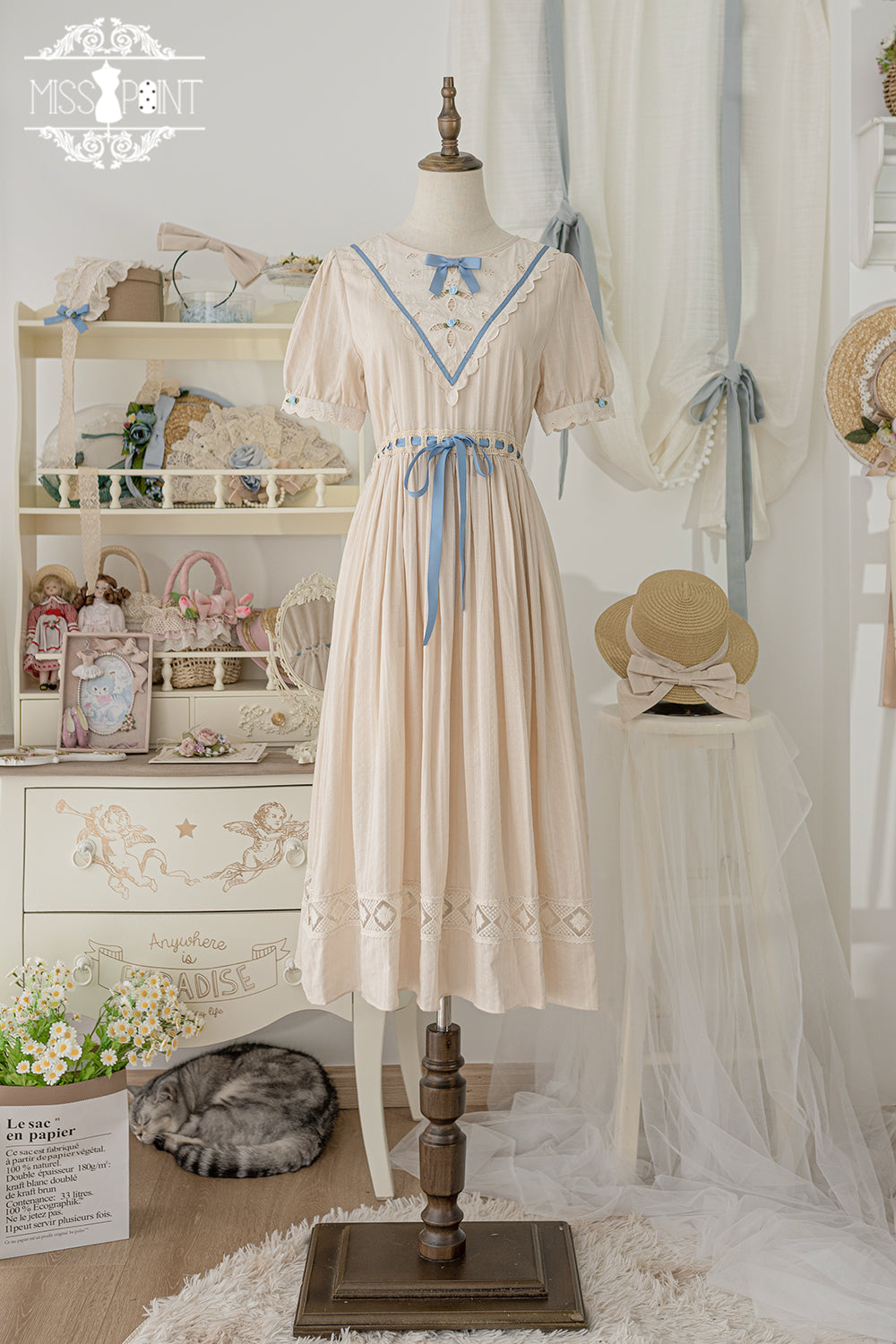 (Buyforme)Miss Point~Happy Summer Elegant Lolita Floral OP Dress 17704:244868