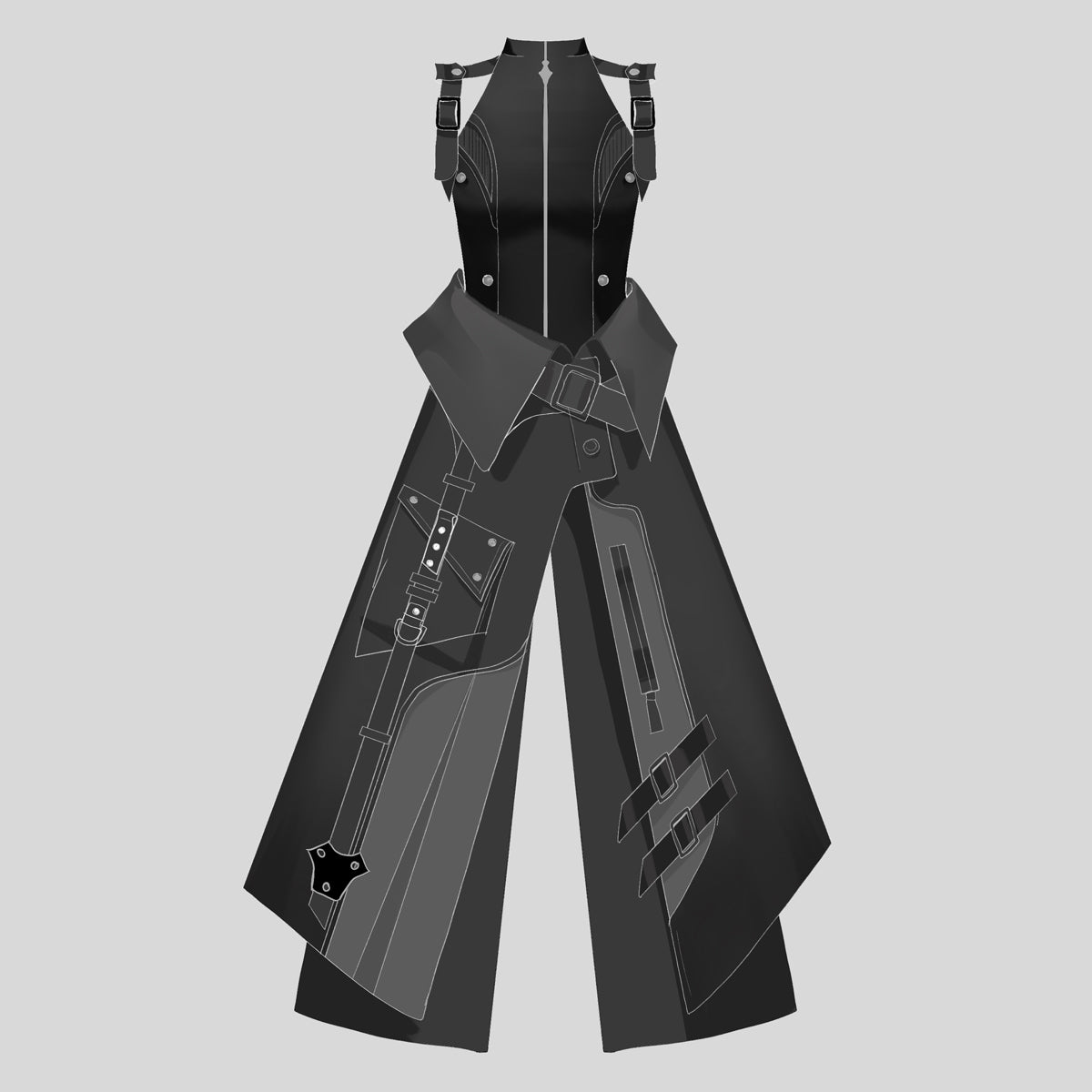 Your Princess - Nightblade - Ouji Lolita Suit Gothic Lolita Apron Pants Set