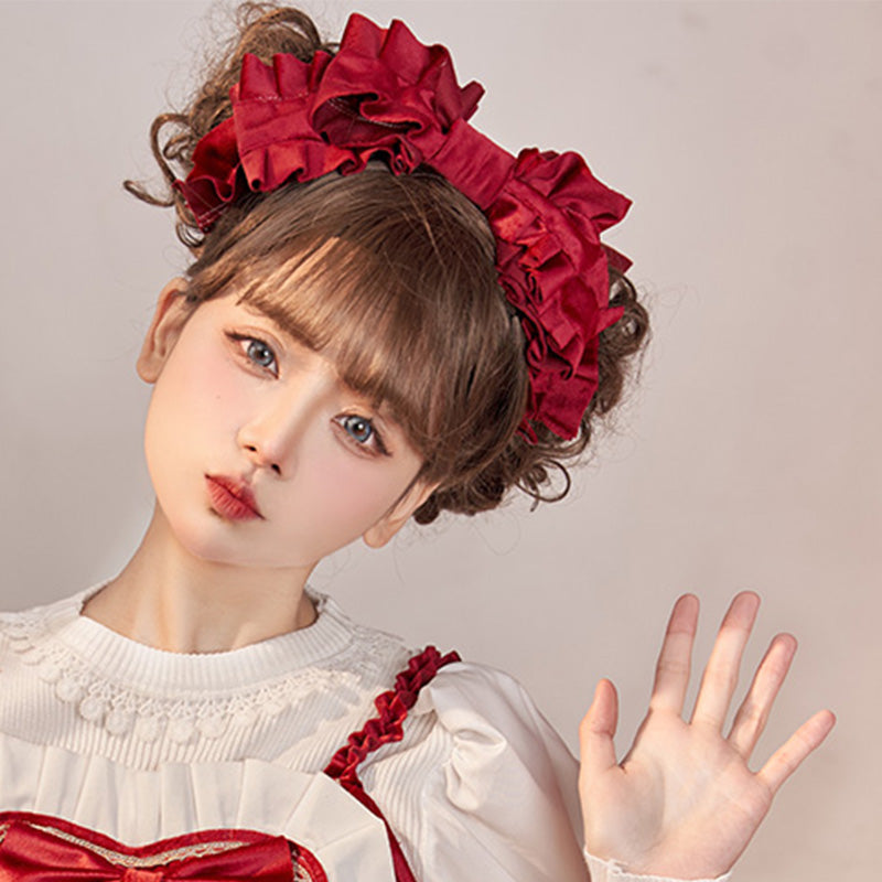 (Buyforme)Daydream Whisper~Plus Size Cute Sweet Making Wish Lolita JSK S kc-red
