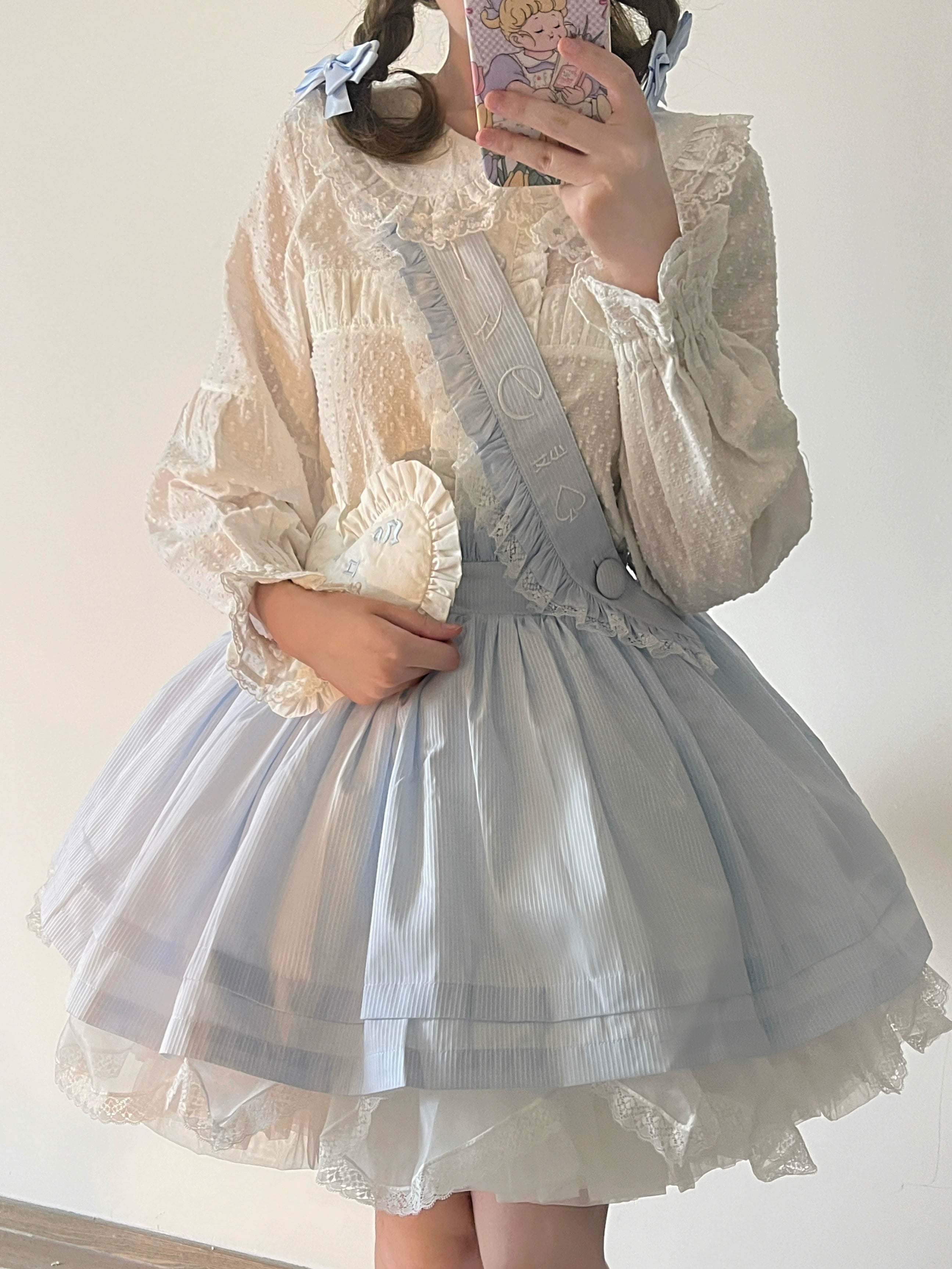 MIST - Tianmi - Sweet Lolita Blouse Long Sleeve Doll Collar Thin Shirt