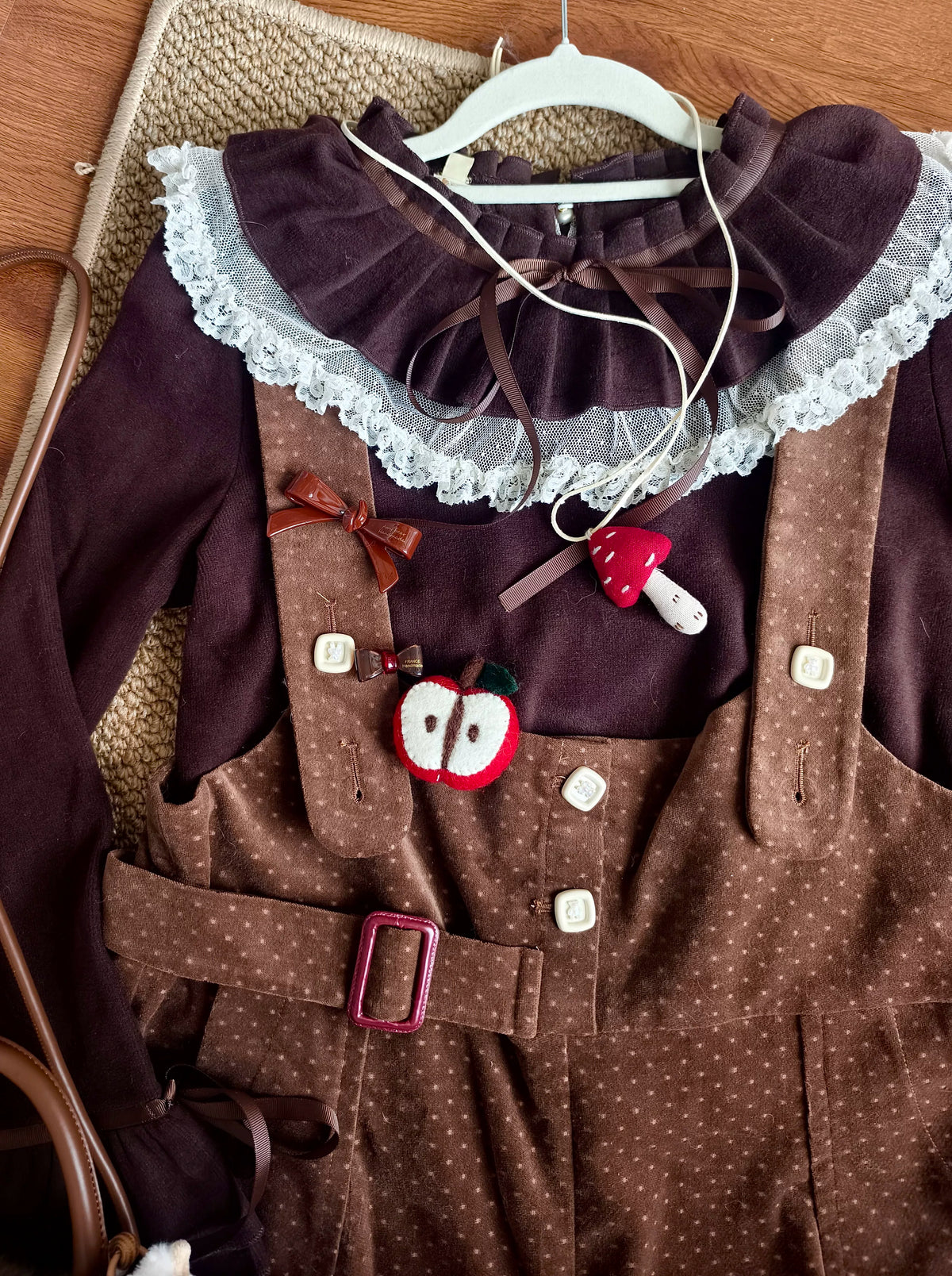 Himawari - Sweet Lolita Long Sleeve Blouse, Tiered Ruffle Collar 45973:869708