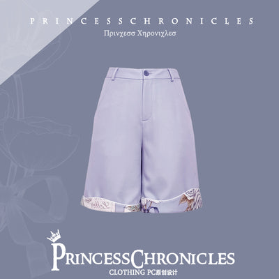 Princess Chronicles~Ouji Lolita Purple Suit XL shorts 