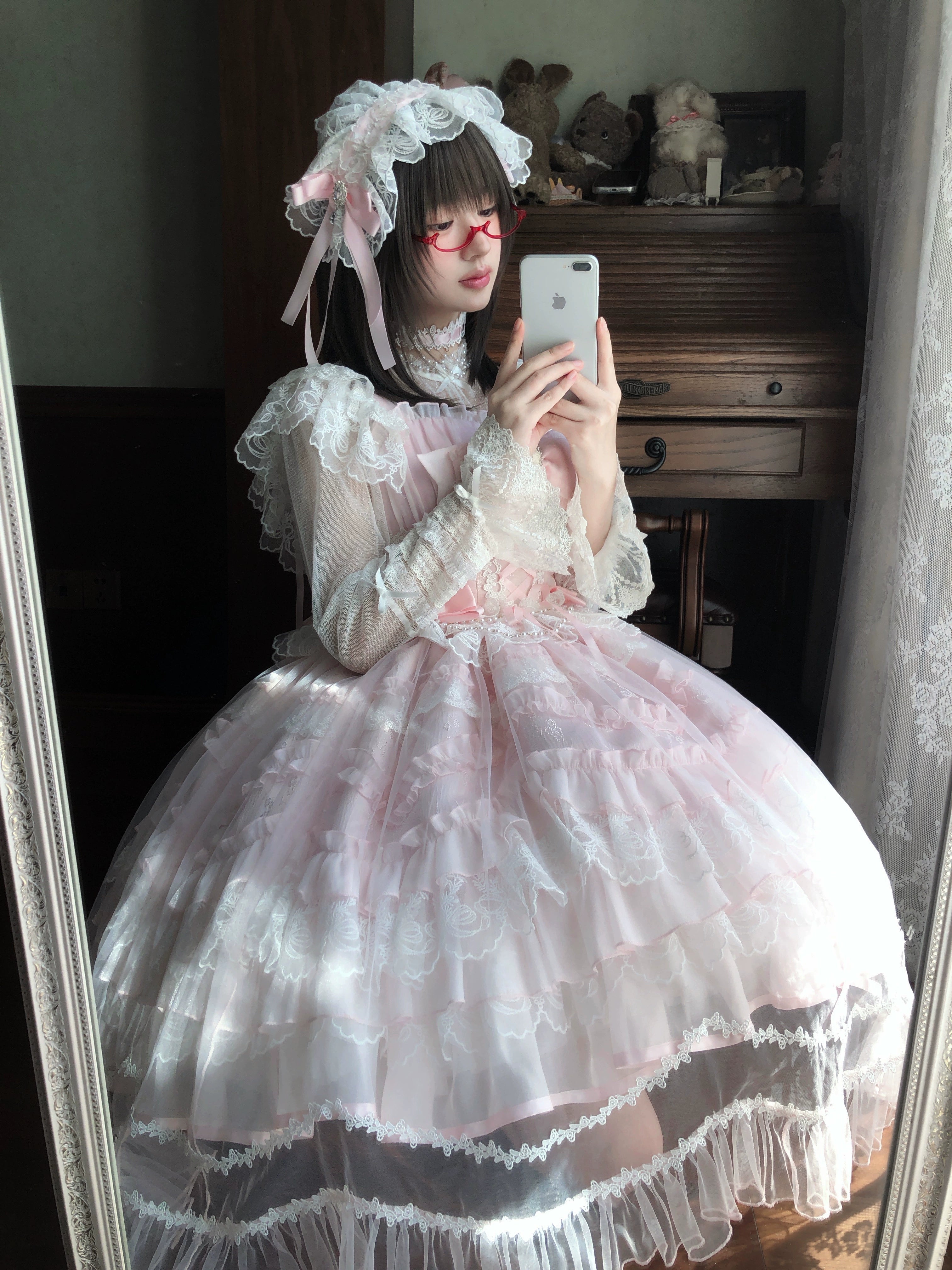 Sugar Girl - Eternal Vow - Weeding Lolita JSK, Detachable Overlay 44248:800947