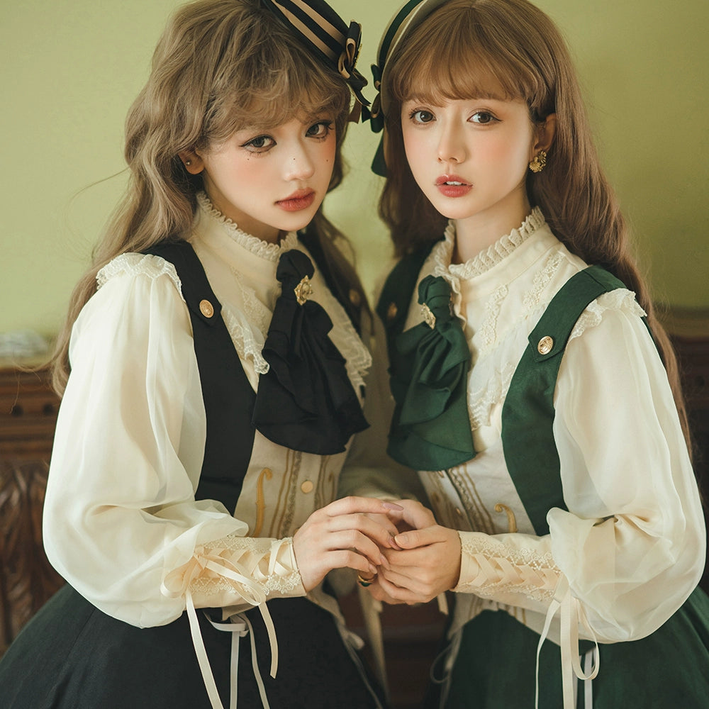 Miss Point - Elegant Lolita Top Hat - Golden Movement Lolita Hat