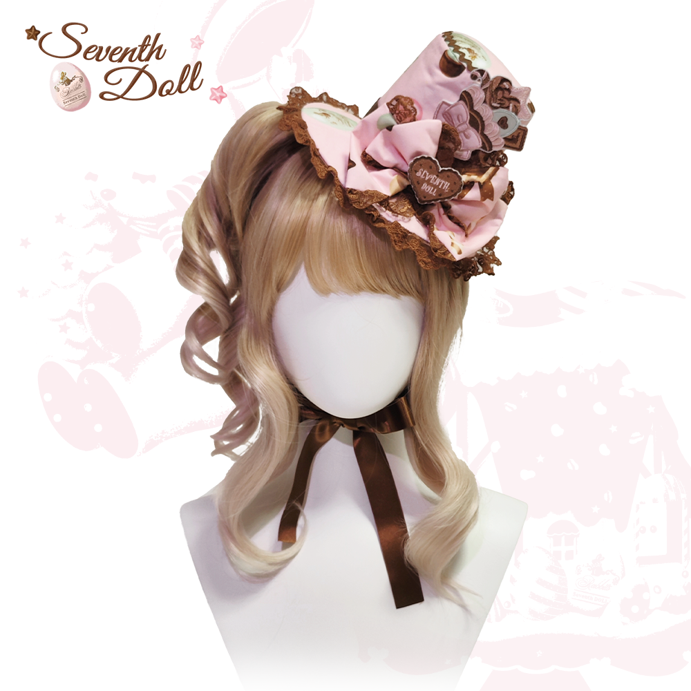 Chocolate Bunny - Printed Kawaii Lolita JSK, Short-sleeved Dress (L M S XL) 44614:814869