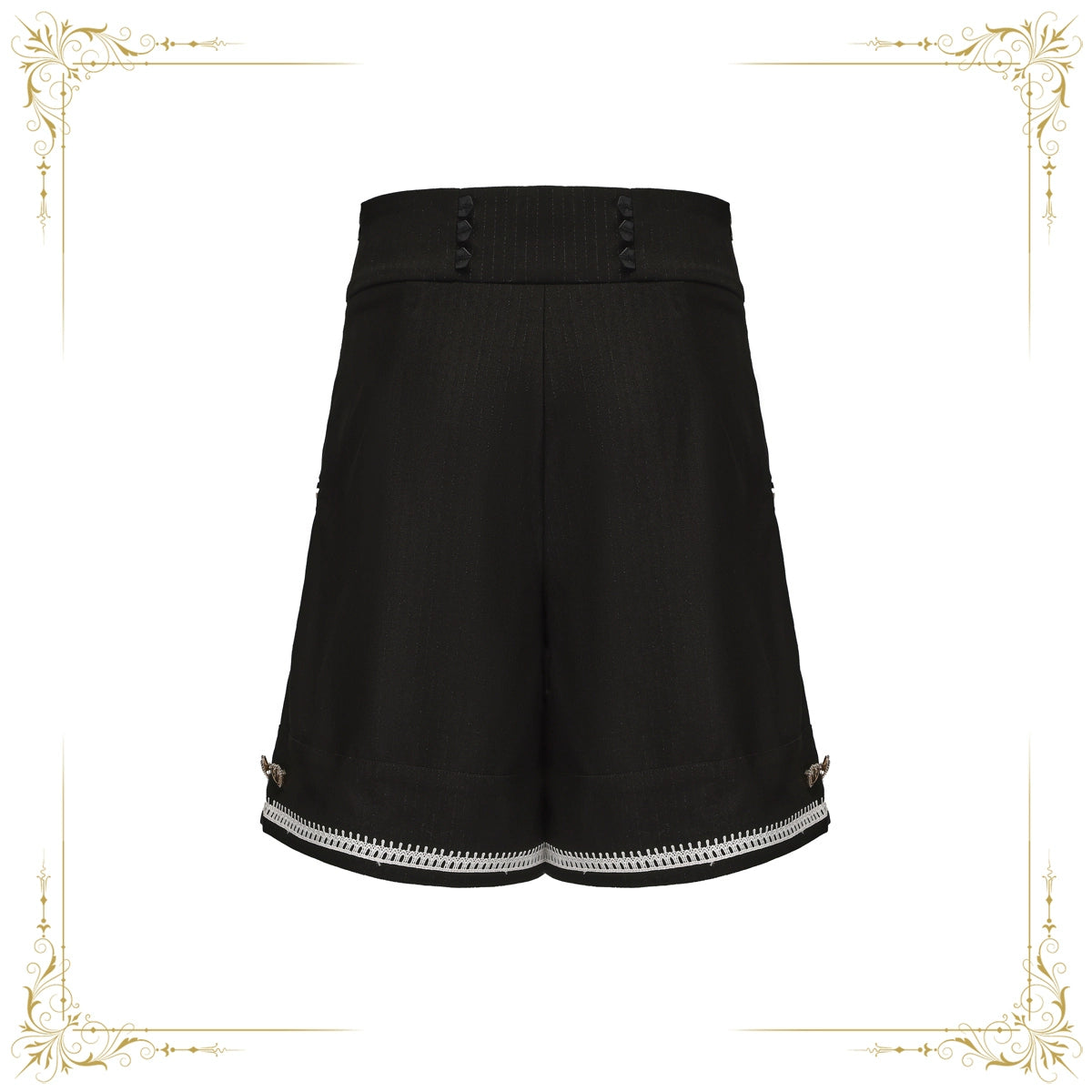 Immortal Thorn - Immortal Duke of Rabbit - Ouji Lolita Shorts With Heart-Shaped Detail