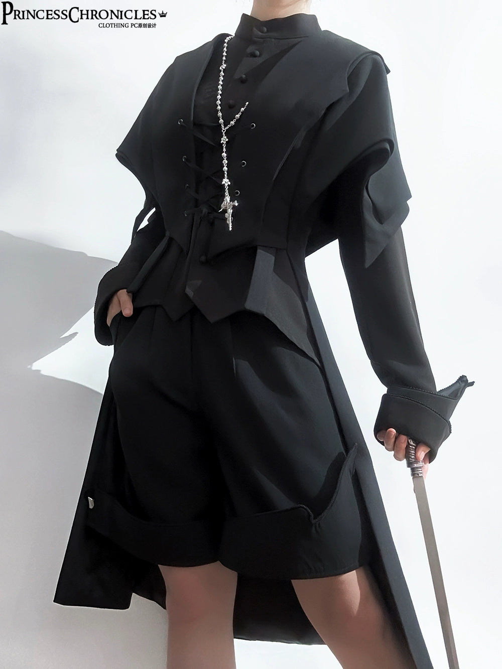 Princess Chronicles - Yan Ye - Ouji Lolita Swallowtail Long Vest