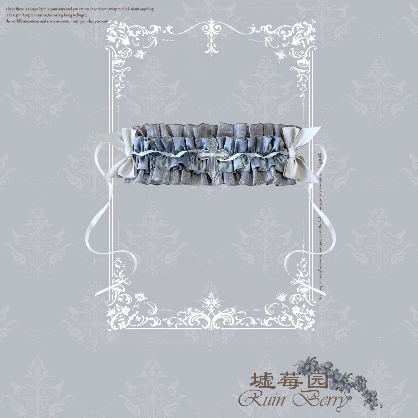 Moonlit Sea Realm - Cotton Lined Classic Lolita OP and JSK Dress, Jellyfish Print (L M S XL) 45508:850329