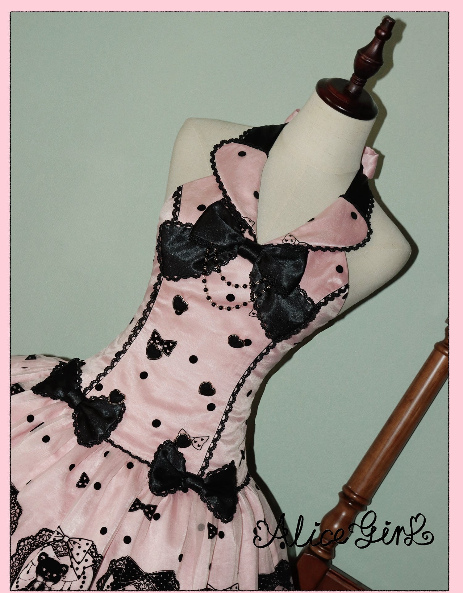 Alice Girl - Brown Sugar Bear - Printed Sweet Lolita Dress, Multiple Styles 43697:783311