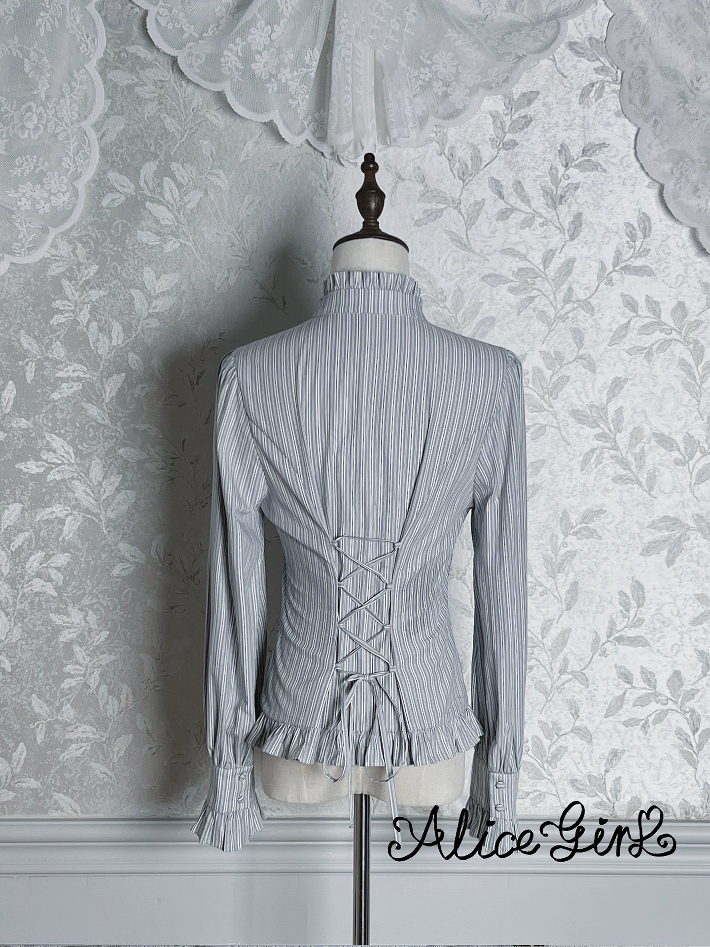 Alice Girl - Duke of Victoria - Classic Lolita Striped Blouse 44093:795212
