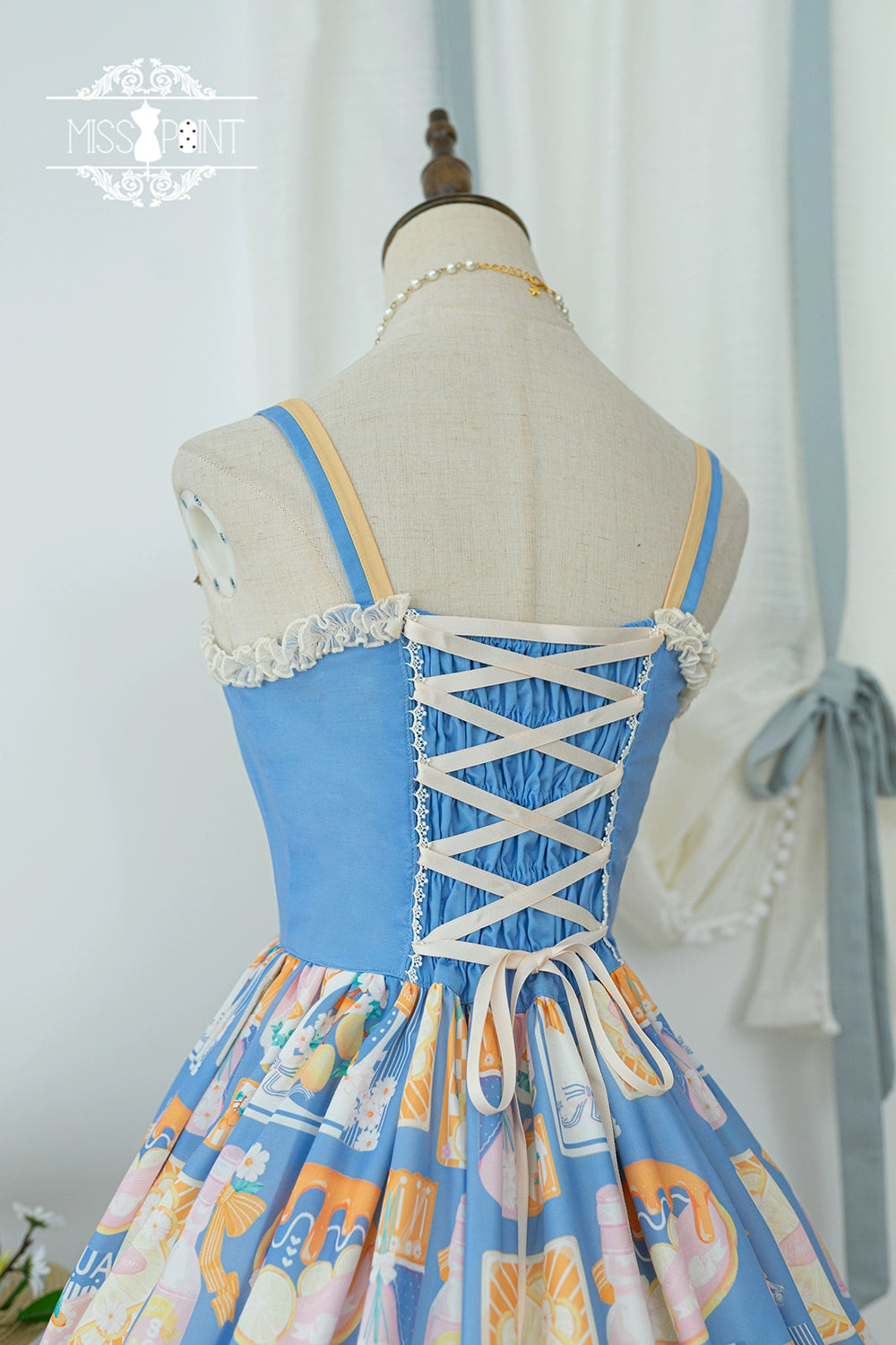 Miss Point~Daisy Lemon~Daily Lolita Lemon Print JSK Customized 21502:310680