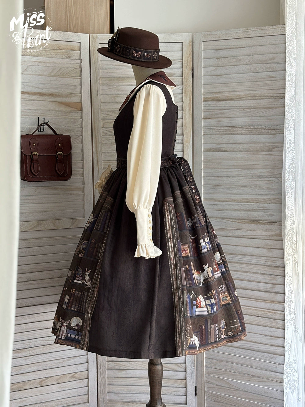 Miss Point - German Bookshelf - Classic Lolita Printed JSK Dress 44029:792981