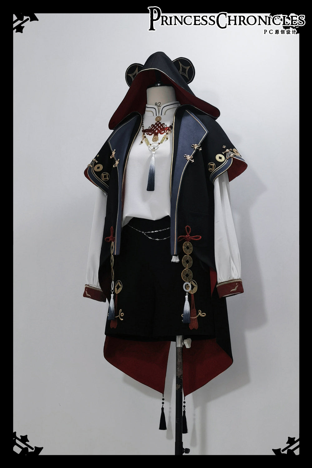 Princess Chronicles~Fortune and Treasure~Chinese Style Ouji Lolita Shorts Set with Cash Coins Details 42294:735577