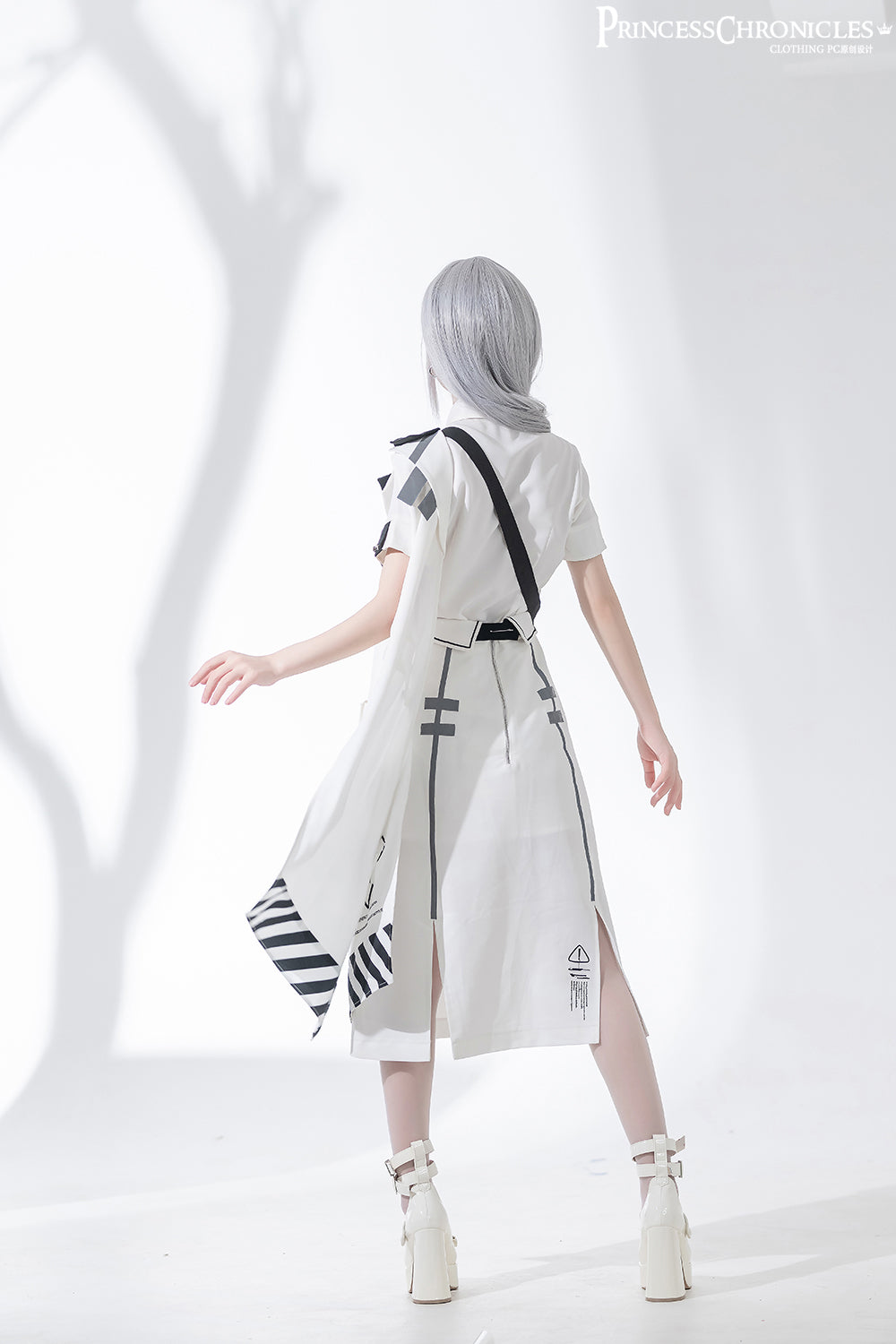 Princess Chronicles - Dry sea and Ashlar - Ouji Lolita White Cloak Set