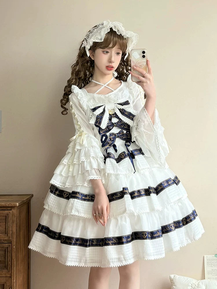 Sleeping Curse - Sweet Lolita Hime Sleeve Halter-neck Blouse