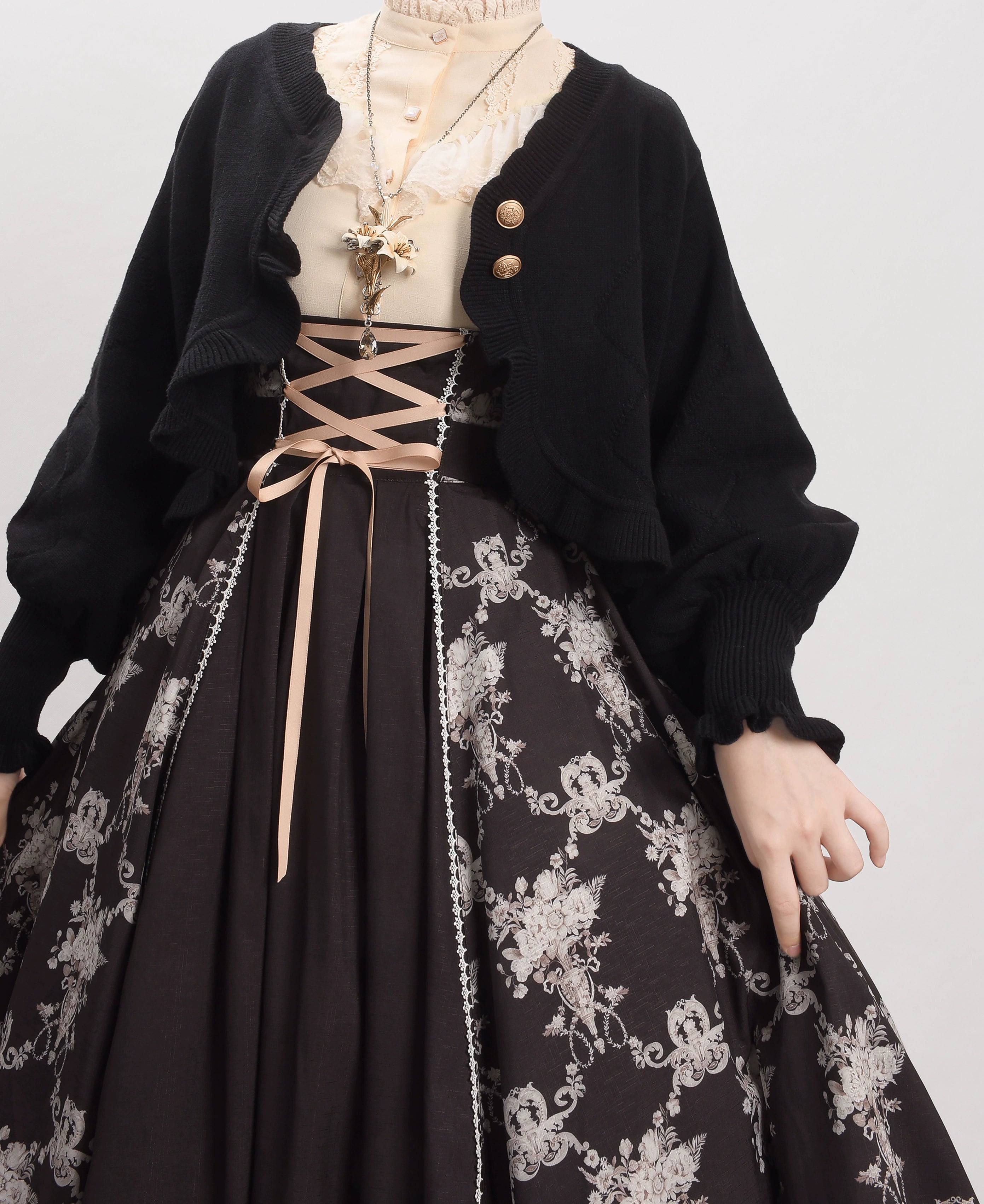 MIST - Cookie - Vintage Lolita Cardigan, Short Sweater 31538:369472