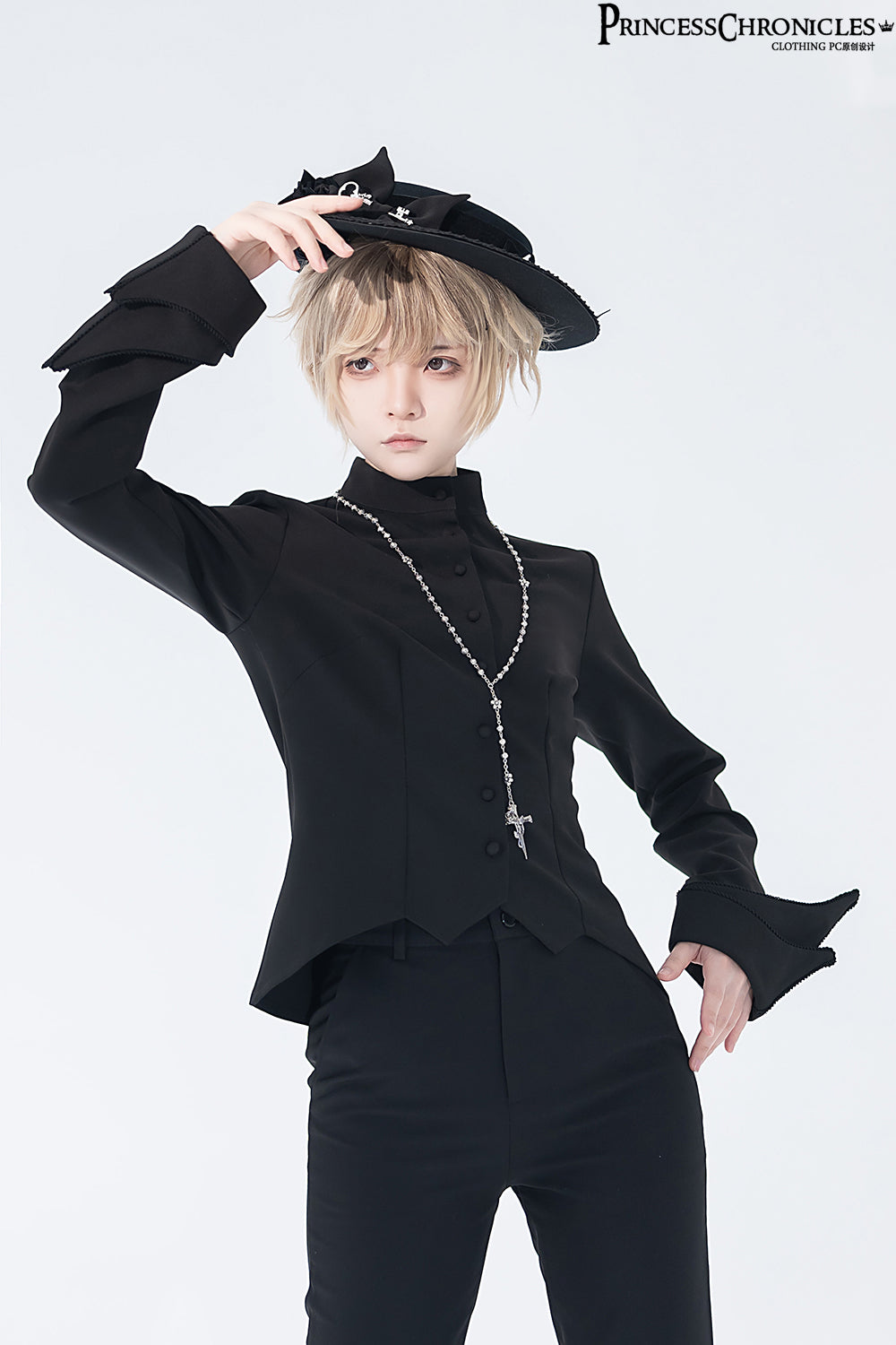 Princess Chronicles - Yan Ye - Ouji Lolita Black Flat Hat