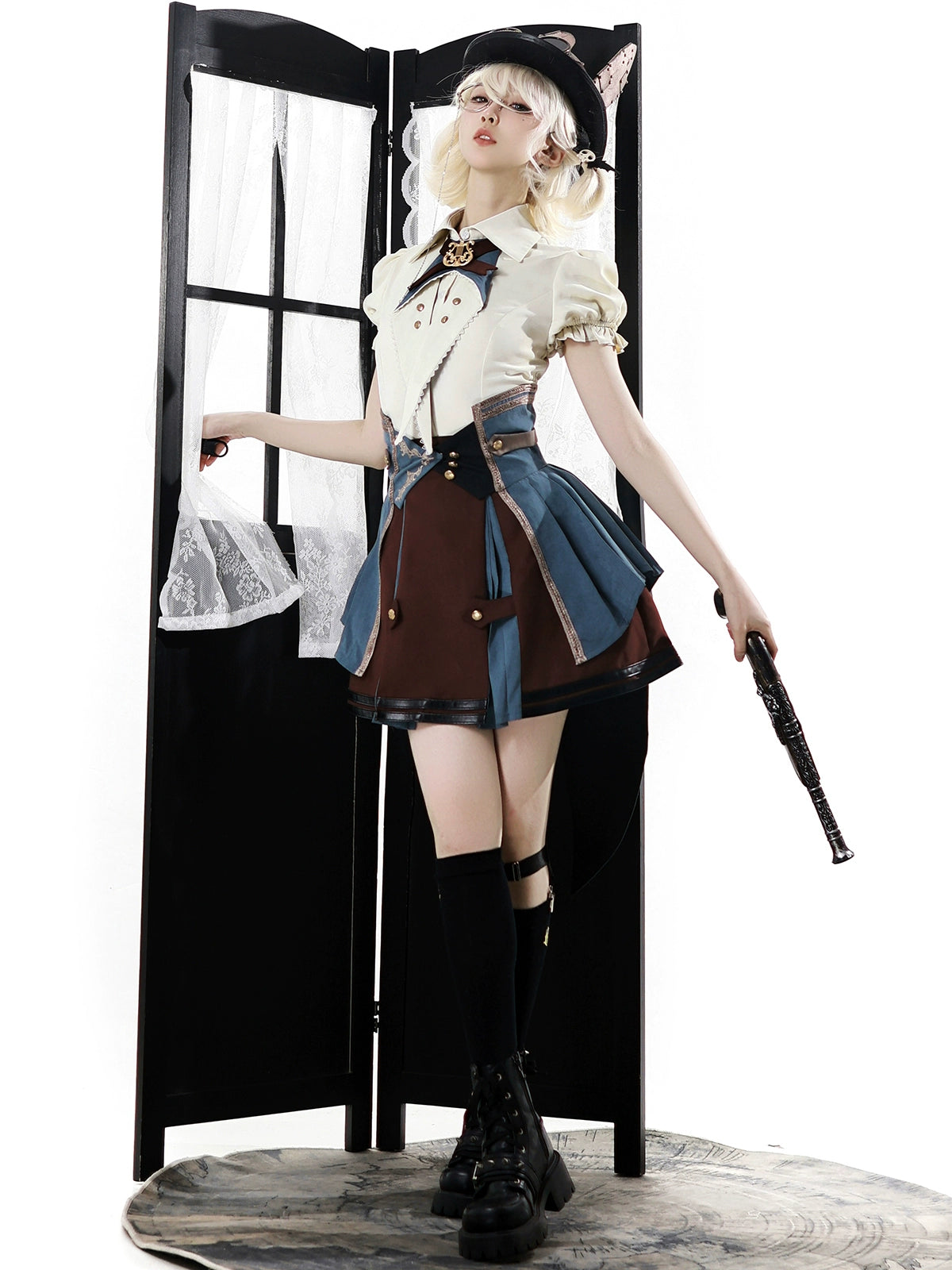 Your Princess - Fairyland Train Conductor - Punk Lolita Skirt Suit 43361:784173