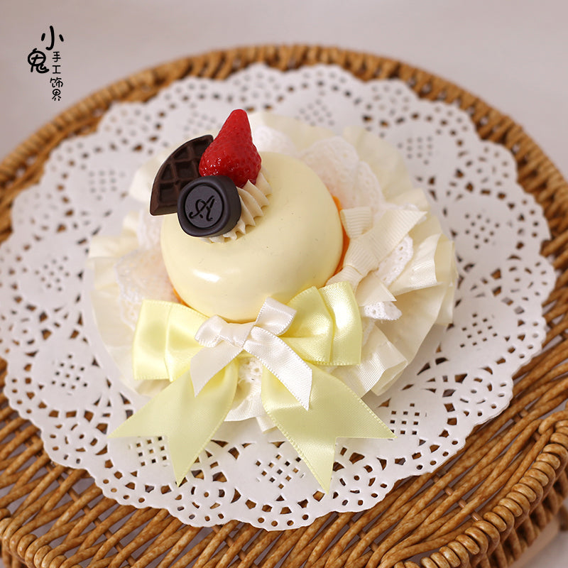 Xiaogui - Sweet Cake - Kawaii Lolita Hairpin Cake Flower Pill Headdress