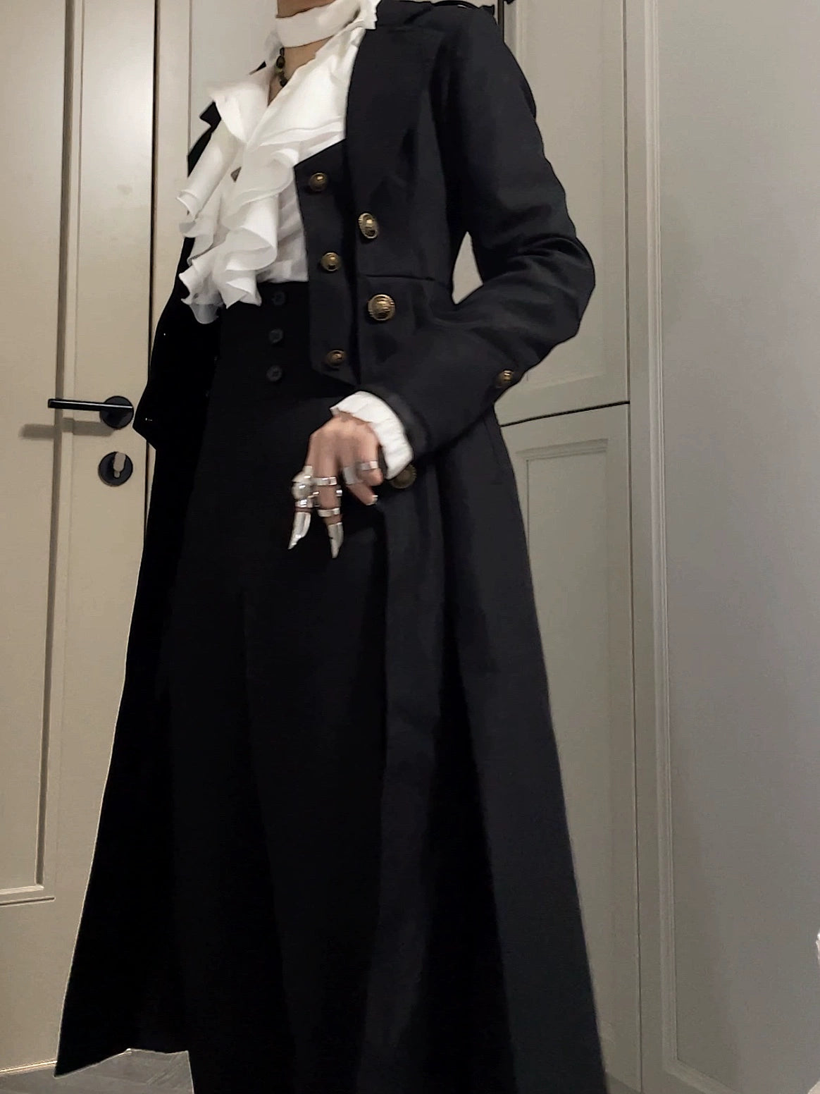 Gazing Galactic - Paranoia Punishment - Ouji Lolita Trench Coat Gothic Lolita Coat