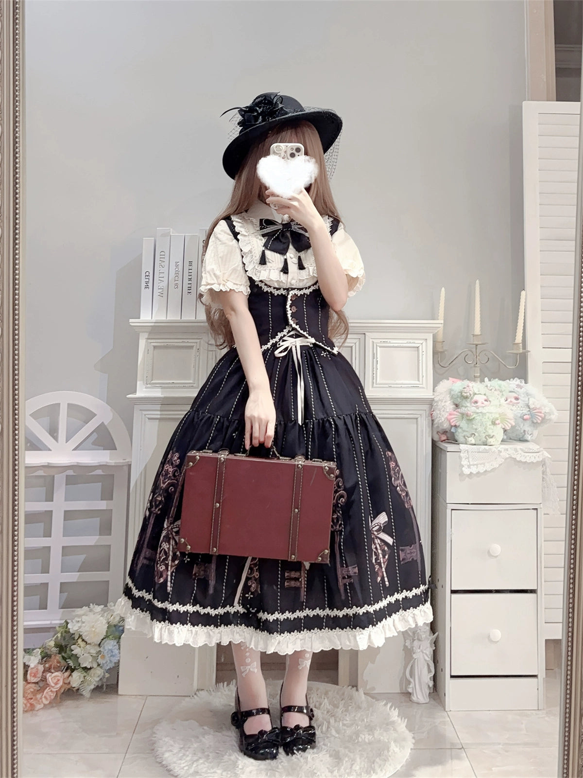 Uncle's Workshop - Secret Key - Classic Lolita Dress Suit, Key Print 43925:791024