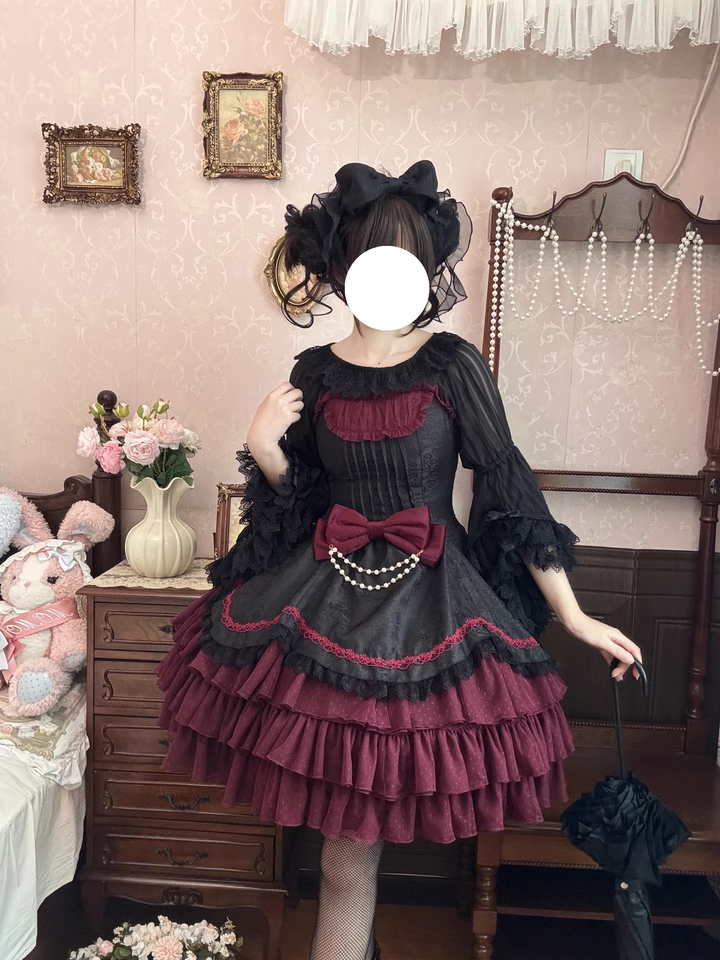 Pearl Box - Classic Lolita JSK, Bustle Back Hem 44506:811378