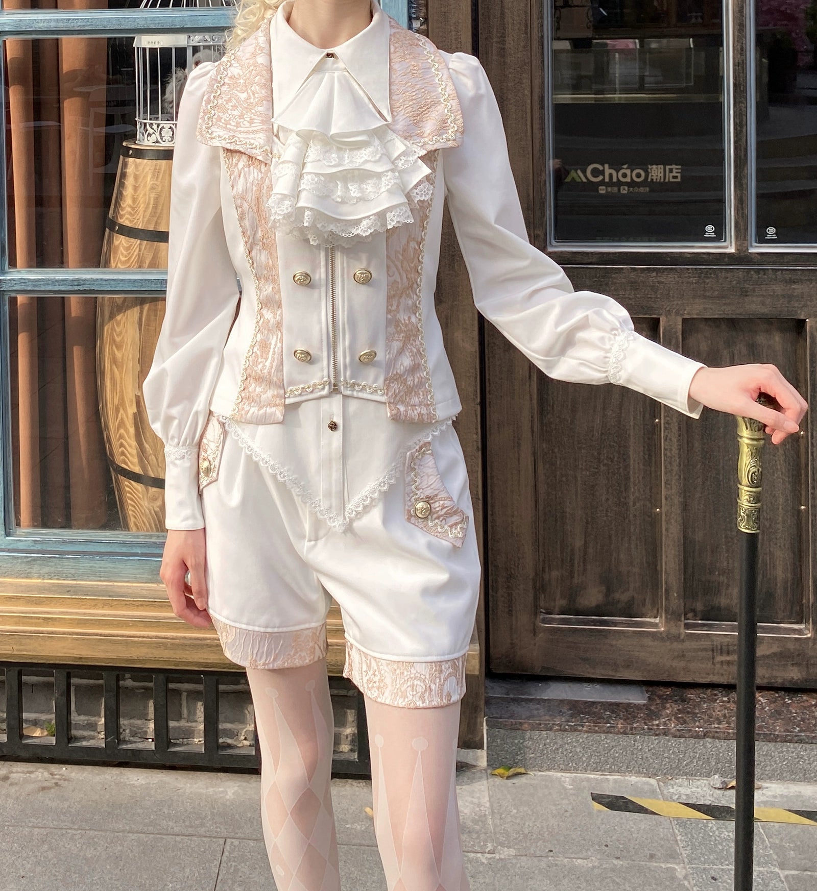 Oath of the Chapter - Ouji Lolita Suit Embroidered Prince Vest Shorts Coat 40532:661918