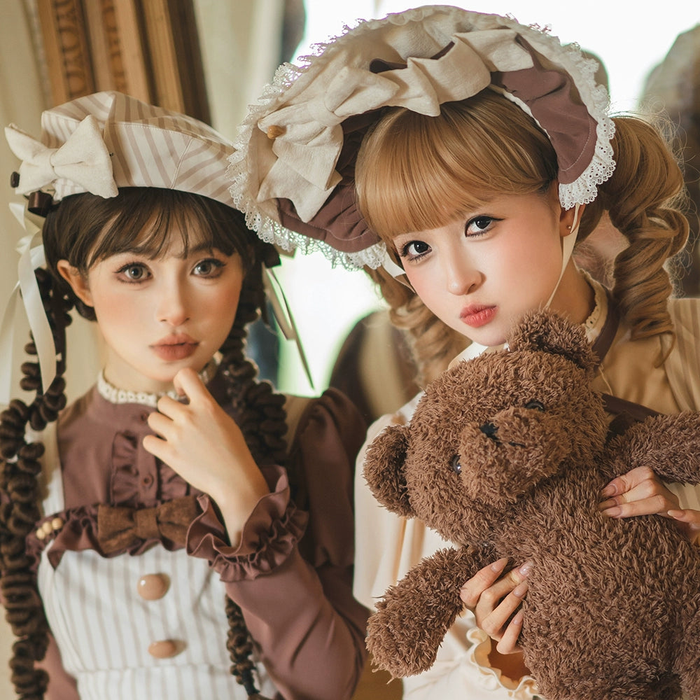 Miss Point - Classical Chocolate - Classic Lolita Accessory Bowler Hat BNT Beret Jabot 40816:677480
