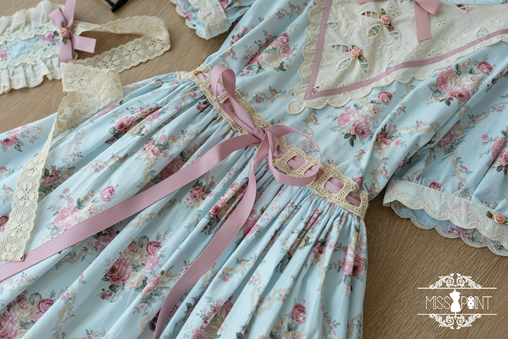 (Buyforme)Miss Point~Happy Summer Elegant Lolita Floral OP Dress 17704:244786