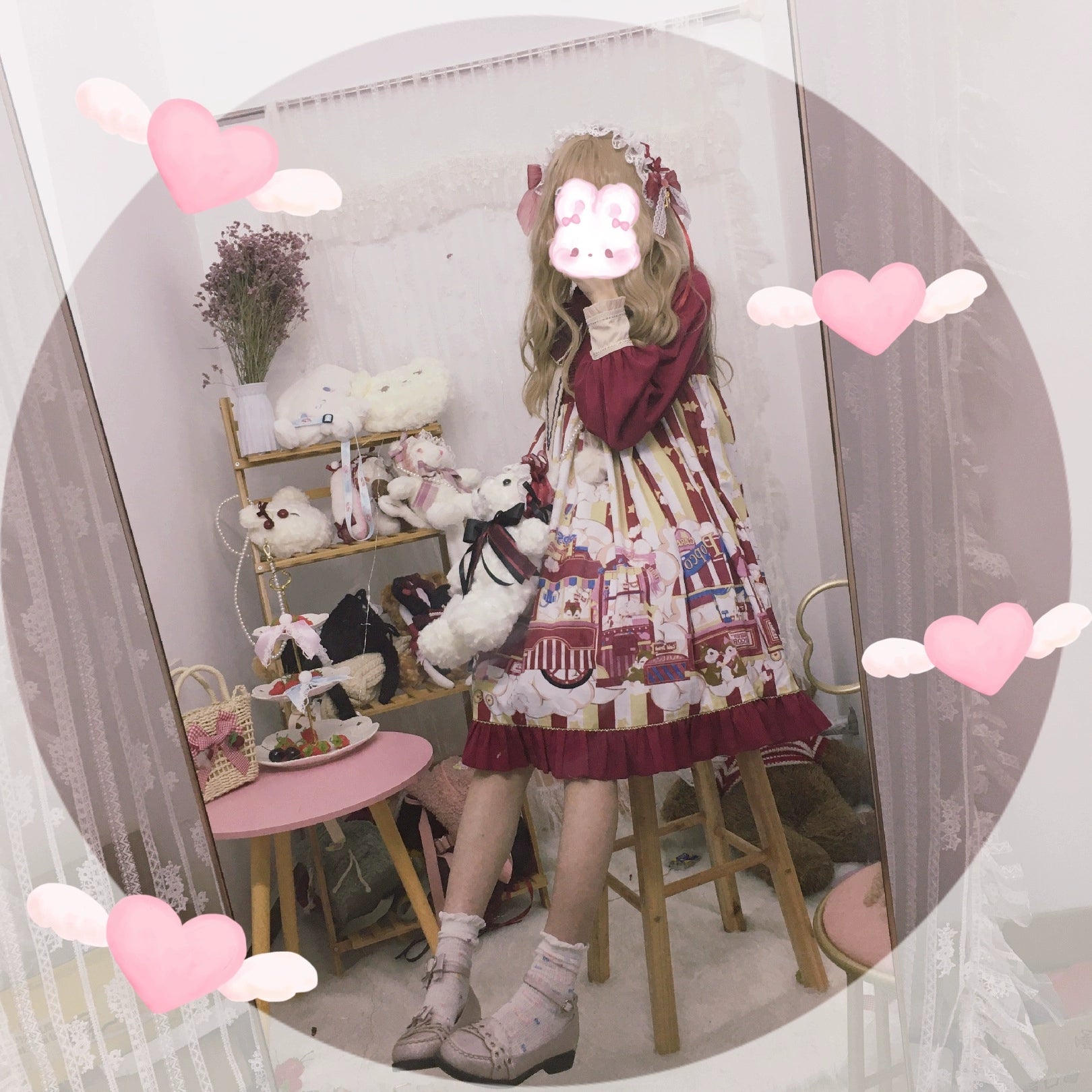 Chestnut Lolita - Gothic Lolita Bag Dark Bloody Bear Bag