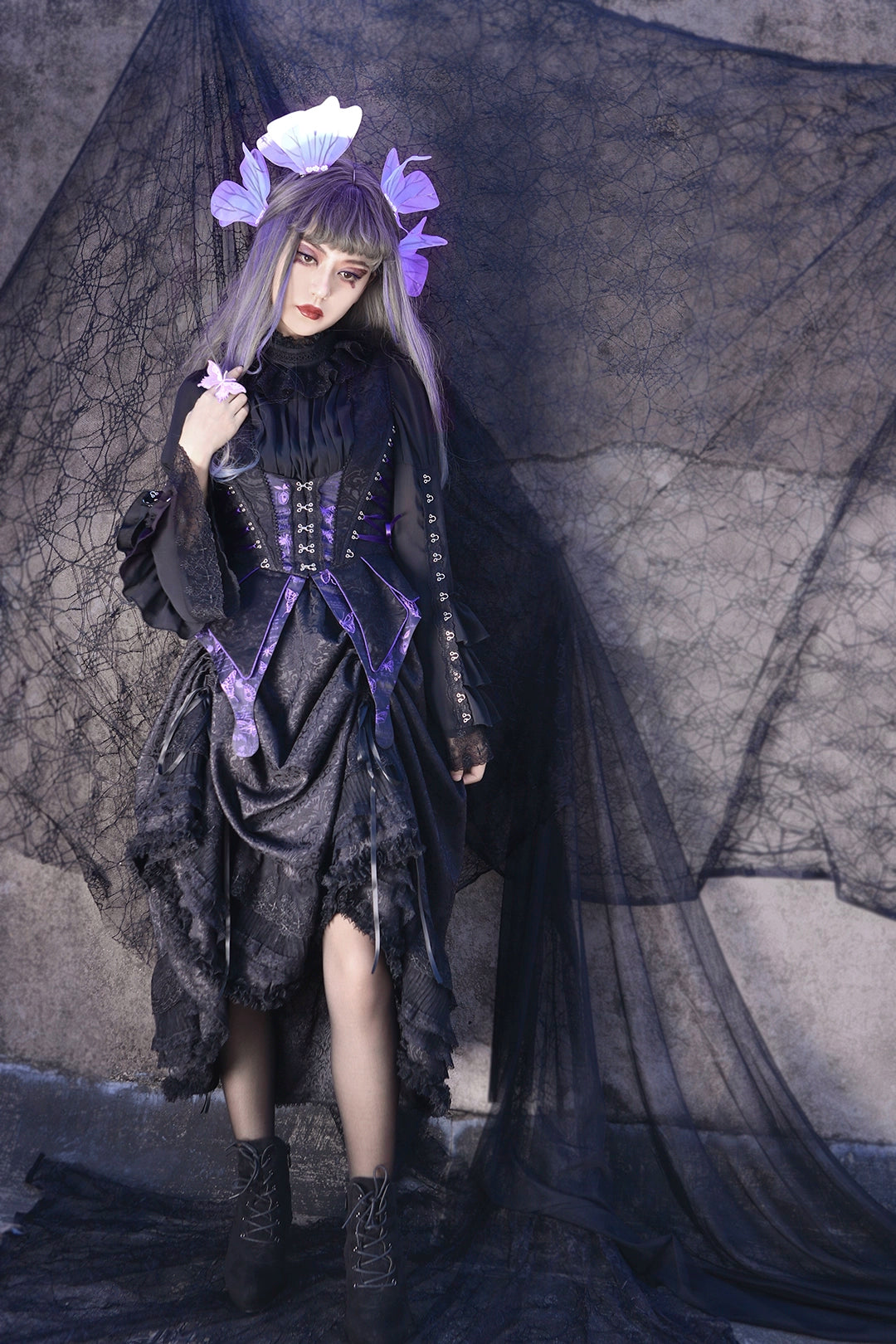 MILU ORIG - Herbarium - Gothic Lolita Skirt Set Vest Blouse Multicolors