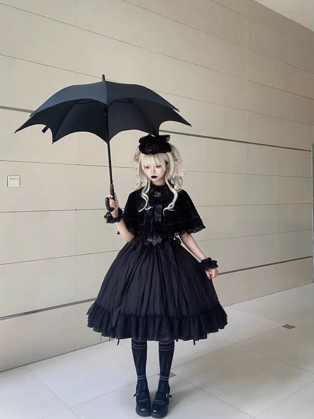 Moon River - Moonlit Spider - Gothic Lolita SK & JSK Dress Outfit Set 44232:799707