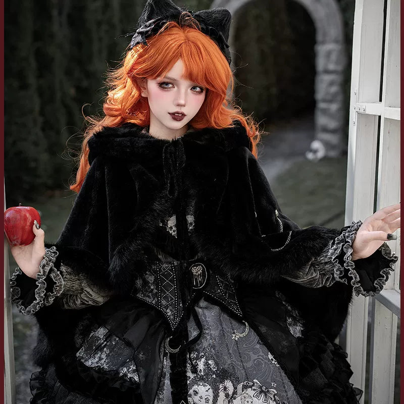 Werewolf Slayer - Gothic Lolita Shirt & Suspender SK Dress Set, Tiered Skirt 44541:811983