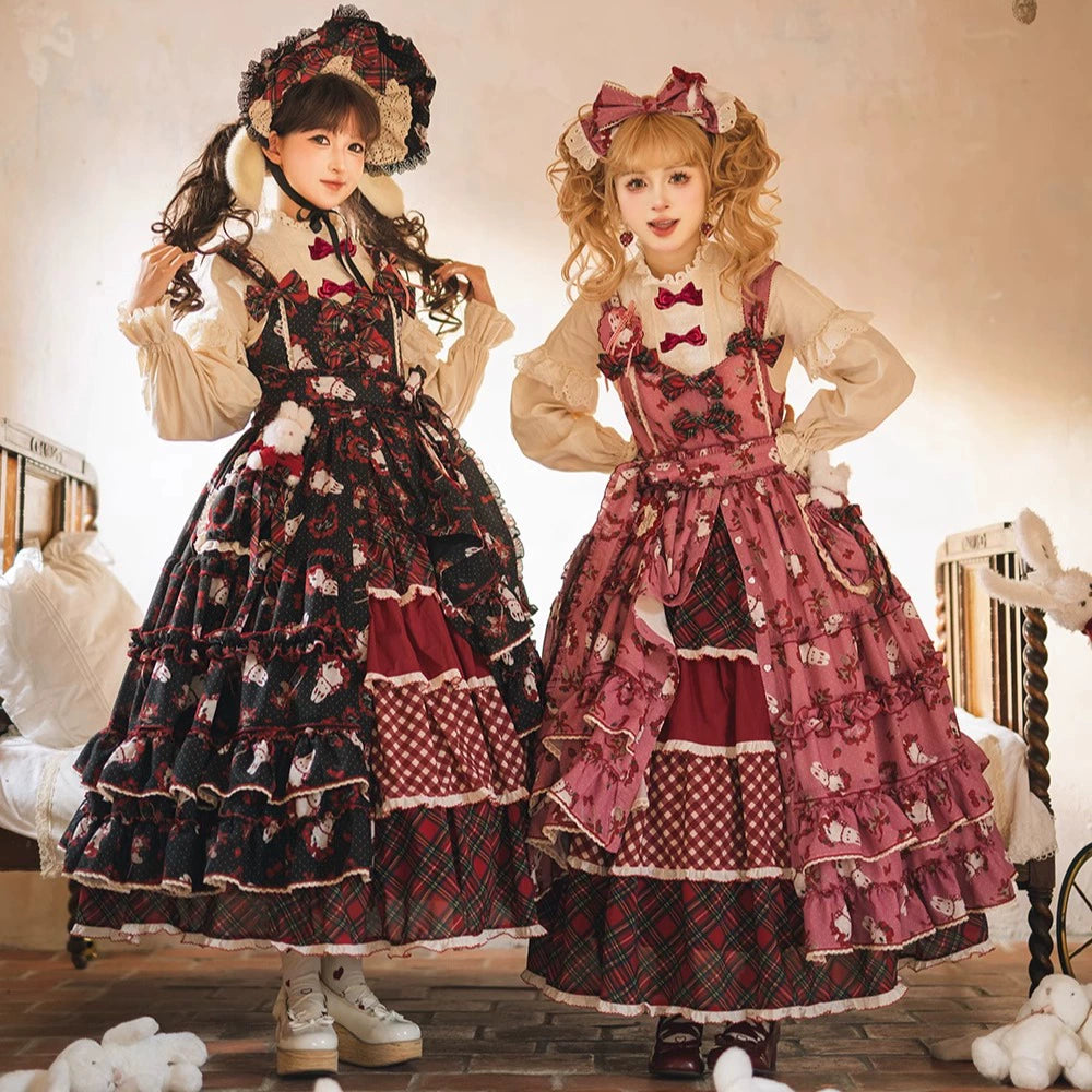 Sweet Lolita JSK Elegant Bunny Print Dress