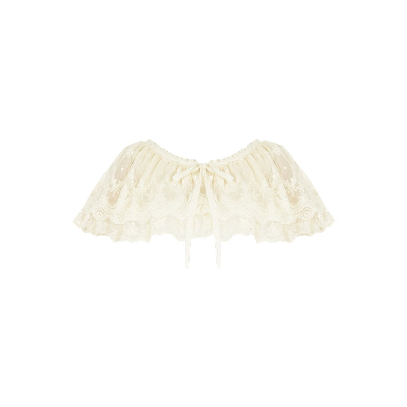 With PUJI~Love Poem~Classic Lolita Shawl 3-Color Versatile Spring Innerwear (L M S) 34750:492208