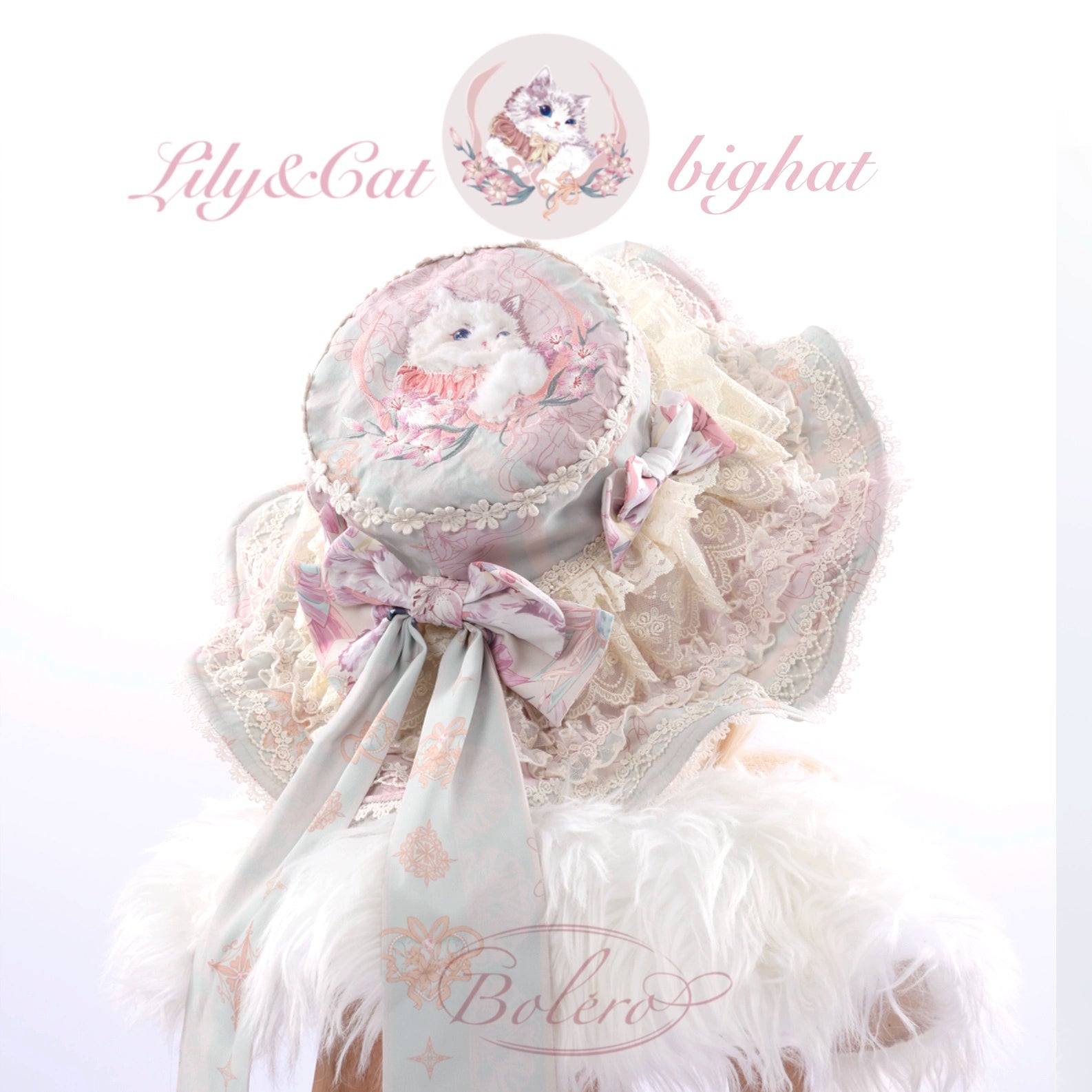 Bolero~Liliana Cat~Sweet Lolita Gorgeous OP Dress with Soft Lace & Organza (L M S XL XS) 42986:760506