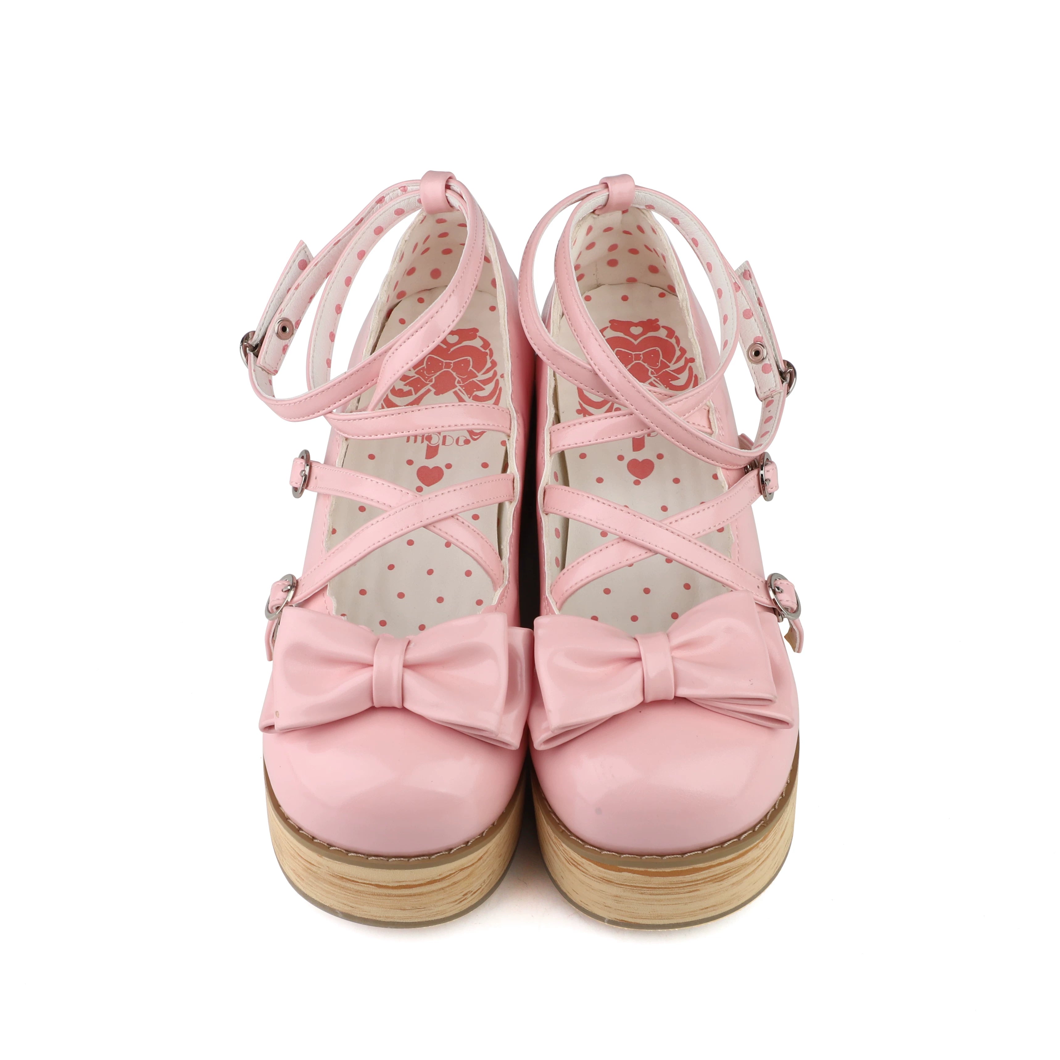 Puff Tata - Sweet Lolita Platform Shoes, Adjustable Straps (34 35 36 37 38 39 40 41) 44805:822561