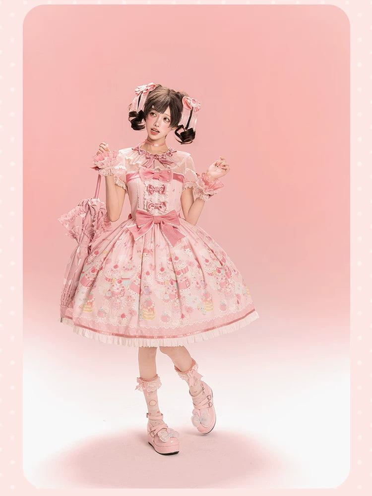IP Collaboration Sweet Lolita Dress, Gorgeous OP & Slim JSK