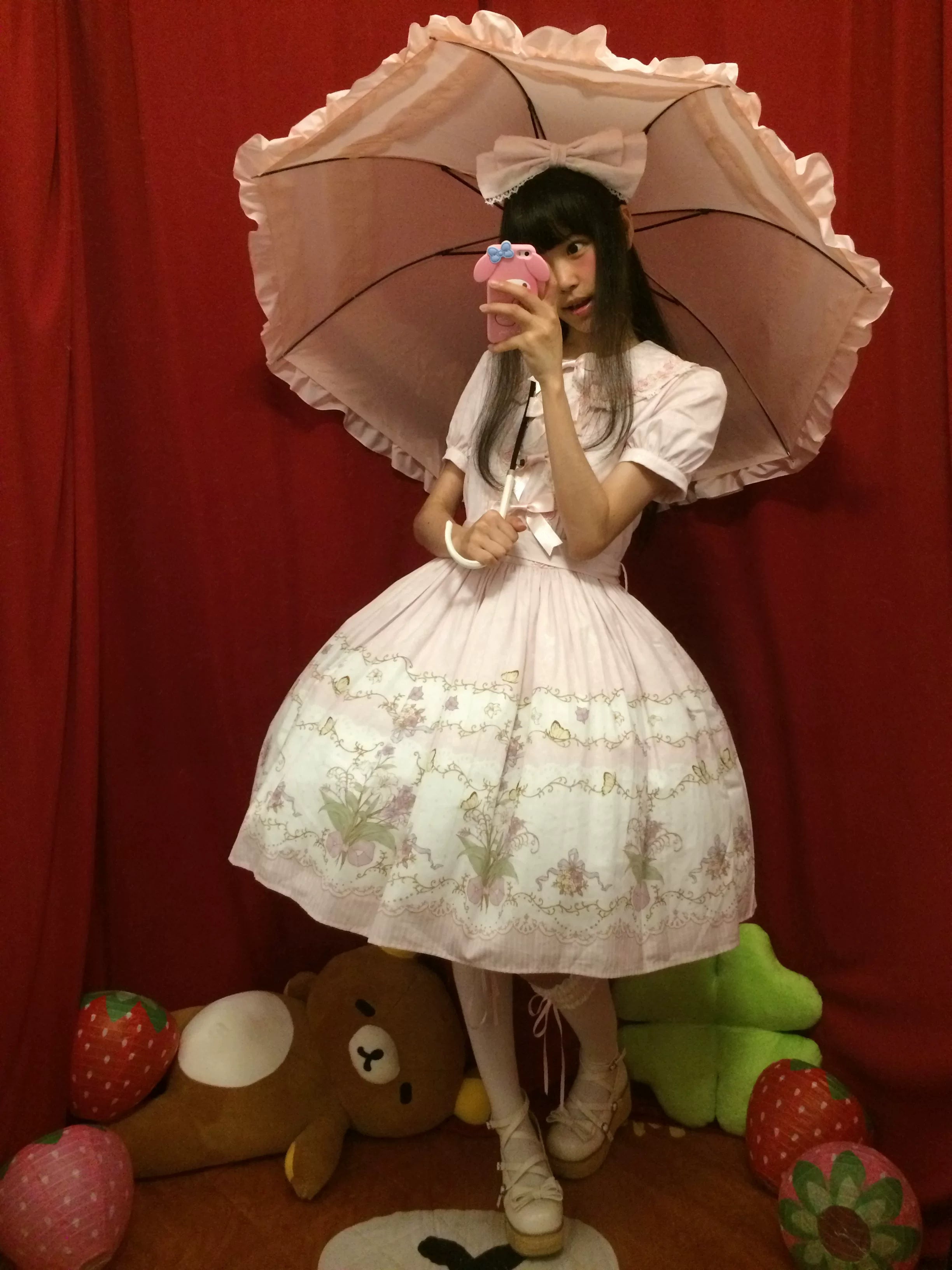 Jenny Flower - Cotton Old School Lolita Floral Printed OP Dress (L M S XL XS / Pre-order) 45608:855909