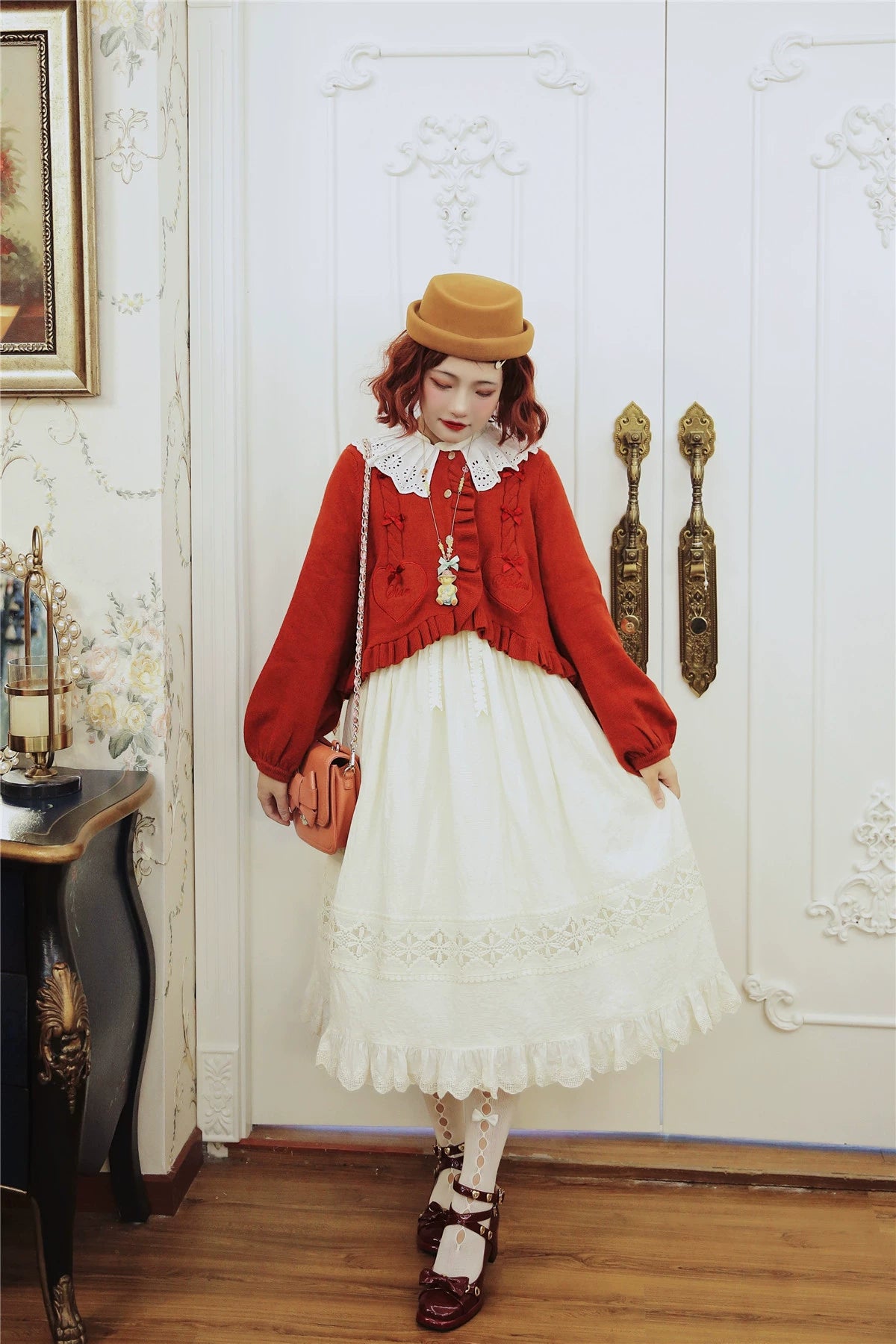 Sugar Frost - Sweet Lolita Cardigan Knit Embroidered Sweater