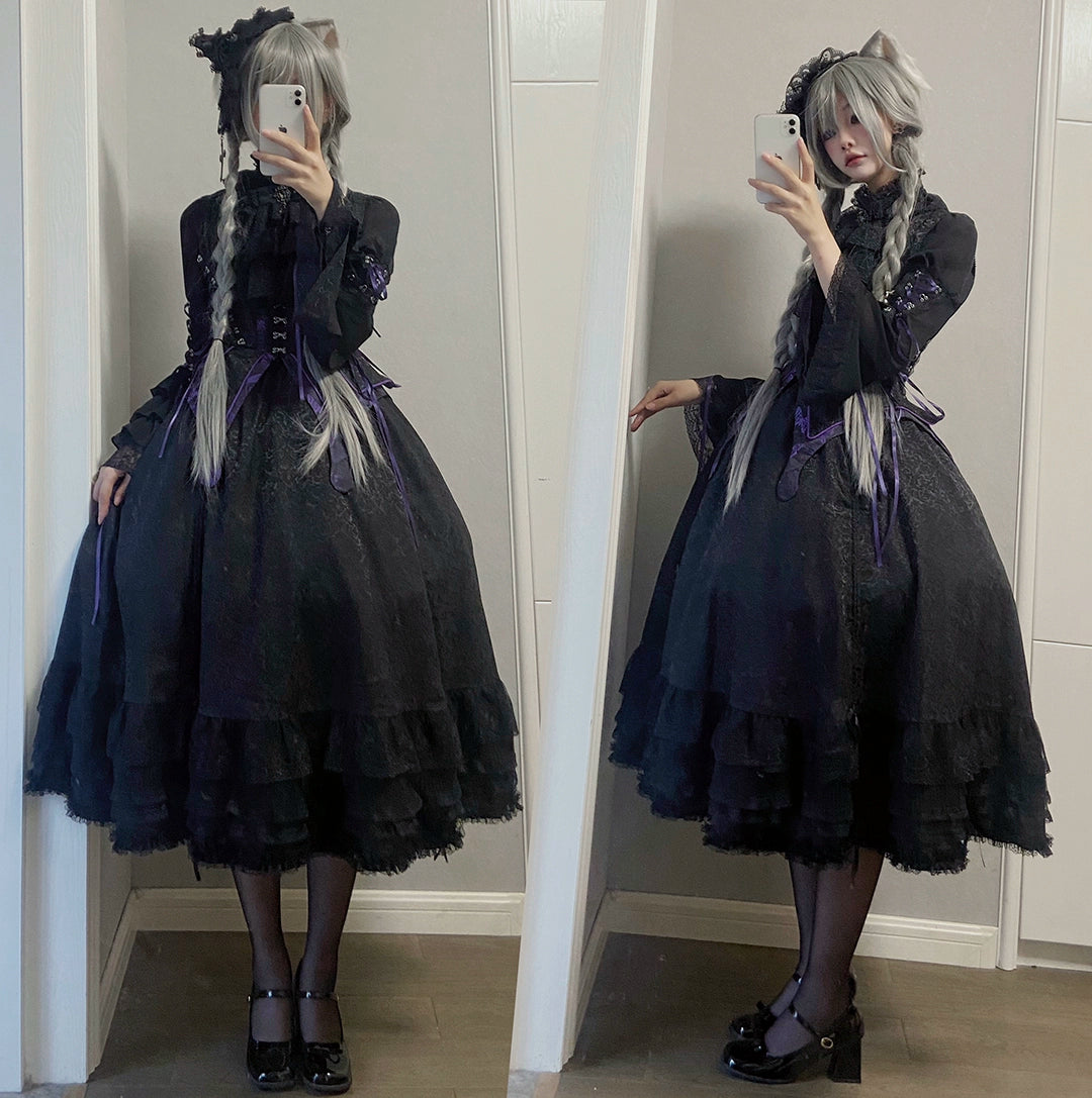MILU ORIG - Herbarium - Gothic Lolita Skirt Set Vest Blouse Multicolors